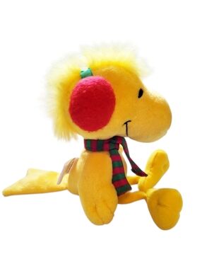 Hallmark Christmas Holiday Peanuts Woodstock Plush Earmuffs Scarf Stuffed Toy
